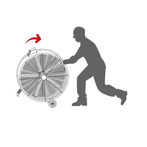 Ventilateur axial mobile "Fan" la Burle (150) Ventilateur axial mobile "Fan" la Burle (150)